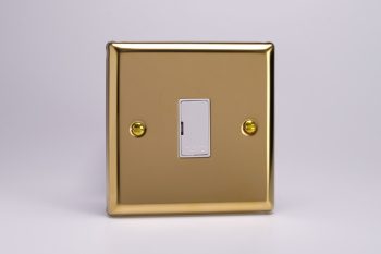 Varilight Classic Victorian Brass 13A Unswitched Fused Spur