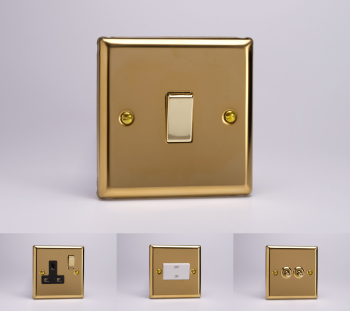 Varilight Classic Victorian Brass Switches & Sockets - Full Range