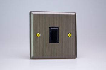 Varilight Urban Antique Brass 1-Gang 10A Intermediate Rocker Switch
