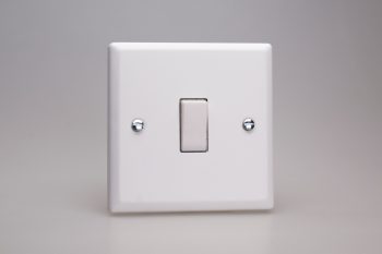 Varilight Urban Chalk White 1-Gang 10A 1- or 2-Way Rocker Switch