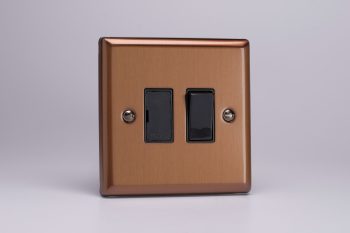 Varilight Urban Brushed Bronze 13A Switched Fused Spur