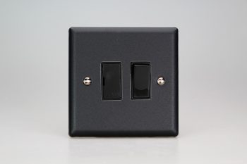 Varilight Urban Matt Black 13A Switched Fused Spur