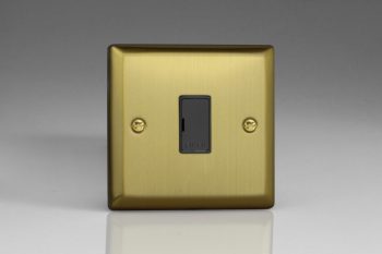 Varilight Urban Brushed Brass 13A Unswitched Fused Spur