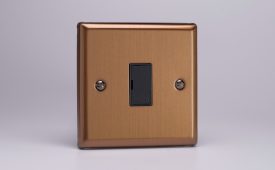 Varilight Urban Brushed Bronze 13A Unswitched Fused Spur