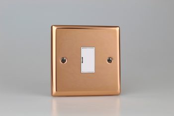 Varilight Urban Polished Copper 13A Unswitched Fused Spur