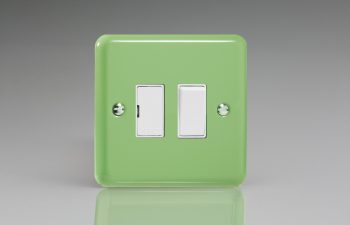 Varilight Lily Range Beryl Green 13A Switched Fused Spur