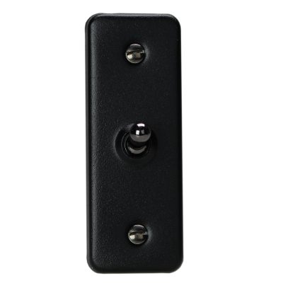 Varilight Urban Matt Black 1-Gang 10A 1- or 2-Way Toggle Architrave Switch