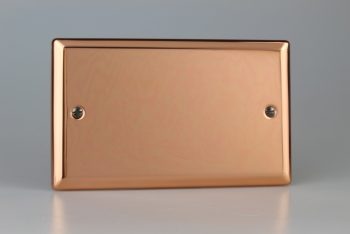 Varilight Urban Polished Copper Double Blank Plate