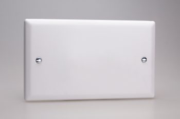 Varilight Classic Chalk White Double Blank Plate