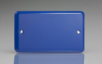 Varilight Lily Reflex Blue Double Blank Plate