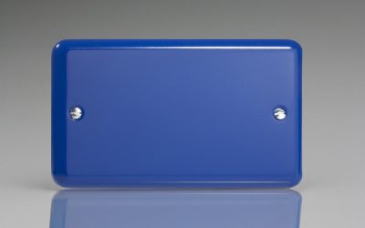 Varilight Lily Reflex Blue Double Blank Plate