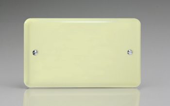 Varilight Lily White Chocolate Double Blank Plate