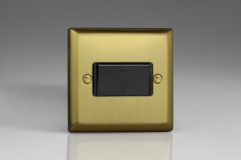 Varilight Urban Brushed Brass 10A Fan Isolating Switch (3 Pole)