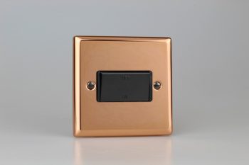 Varilight Urban Polished Copper 10A Fan Isolating Switch (3 Pole)