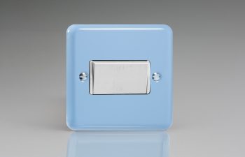 Varilight Lily Duck Egg Blue 10A Fan Isolating Switch (3 Pole)