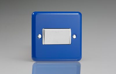Varilight Lily Reflex Blue 10A Fan Isolating Switch (3 Pole)