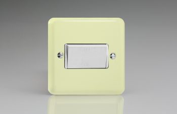Varilight Lily White Chocolate 10A Fan Isolating Switch (3 Pole)