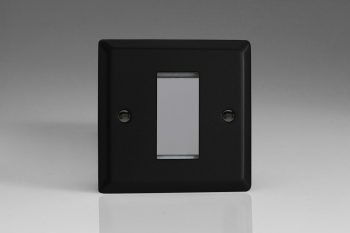 Varilight Urban Matt Black Data Grid Plate (1 Grid Space)