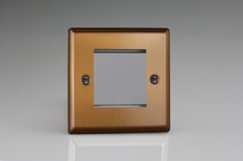 Varilight Urban Brushed Bronze DataGrid Plate (2 Grid Spaces)