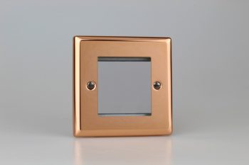 Varilight Urban Polished Copper DataGrid Plate (2 Grid Spaces)