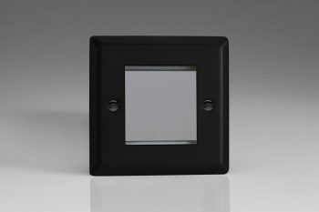 Varilight Urban Matt Black DataGrid Plate (2 Grid Space)