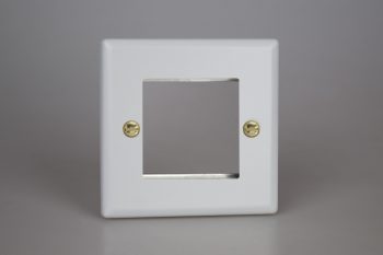 Varilight Vogue Matt White DataGrid Plate (2 Grid Space)