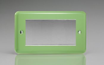 Varilight Lily Pastel Beryl Green DataGrid Twin Plate (4 Grid Spaces)