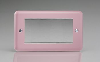 Varilight Lily Pastel Rose Pink DataGrid Twin Plate (4 Grid Spaces)