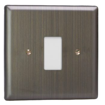Varilight Urban Antique Brass 1-Gang PowerGrid Plate including Yoke (Single Plate)