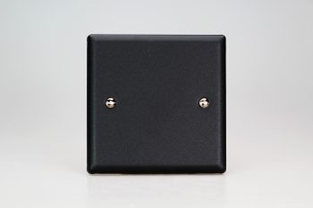 Varilight Urban/Vogue Matt Black Single Blank Plate