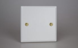 Varilight Vogue Matt White Single Blank Plate