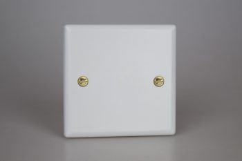 Varilight Vogue Matt White Single Blank Plate