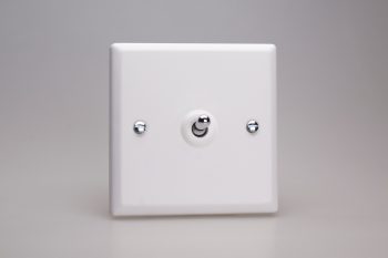 Varilight Classic Chalk White 1-Gang 10A 1- or 2-Way Toggle Switch