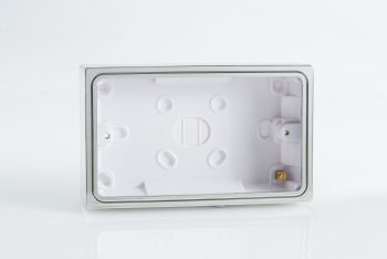 Double Surface Decorative Pattress Box Chrome Effect