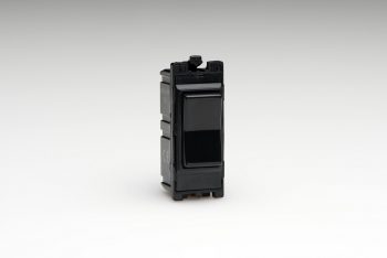 Varilight Black 10A 2-Way & Off Retractive Switch Module