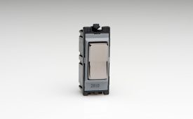 Varilight Iridium Black 10A 2-Way & Off Retractive Switch Module