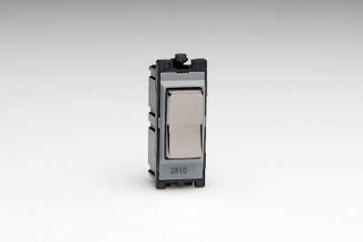 Varilight Iridium Black 10A 2-Way & Off Retractive Switch Module
