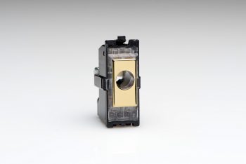 Varilight Polished Brass 16A Flex Outlet Module