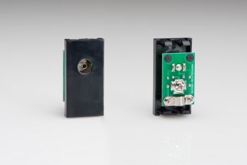 Varilight Black Co-axial TV Socket (Isolated) (1 DataGrid Space)