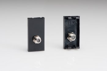 Varilight Black Satellite TV Outlet, F Type (1 DataGrid Space)