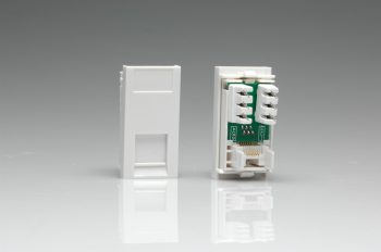 Varilight White RJ11 Module (1 DataGrid Space)