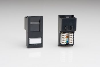 Varilight Black RJ45 Cat 5e Module (1 DataGrid Space) Module