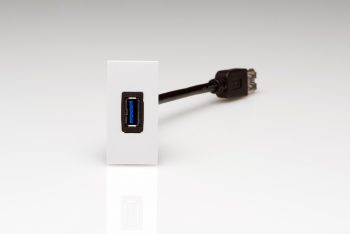 Varilight White USB-A Module (non-charging) (1 DataGrid Space) Module