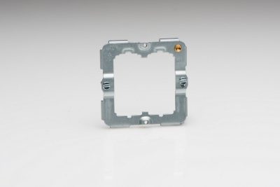 Varilight Matt Chrome PowerGrid 2-Gang Grid Plate (Single Plate) - Image 2
