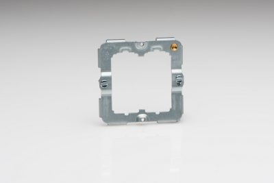 Varilight Value Matt Chrome 2-Gang PowerGrid Plate including Yoke (Single Plate) - Image 2