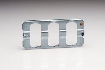 Varilight 3-Gang Twin Grid Frame (Yoke)