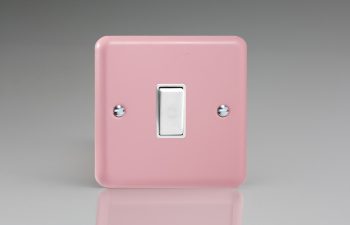 Varilight Lily Rose Pink 1-Gang 10A 1- or 2-Way Rocker Switch