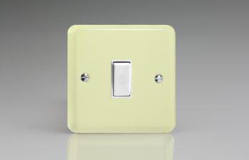 Varilight Lily White Chocolate 1-Gang 10A 1- or 2-Way Rocker Switch